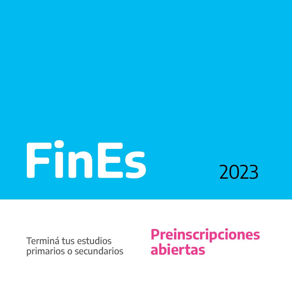 Plan FinEs 2023 Educación abre las preinscripciones