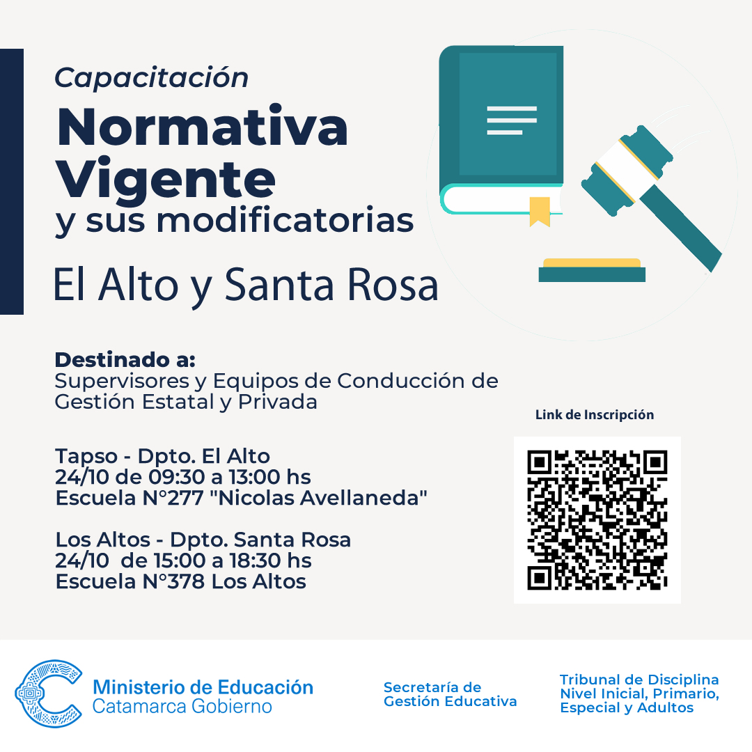 5 etapa de capacitacion sobre normativa vigente y sus modificatorias en El Alto y Santa Rosa