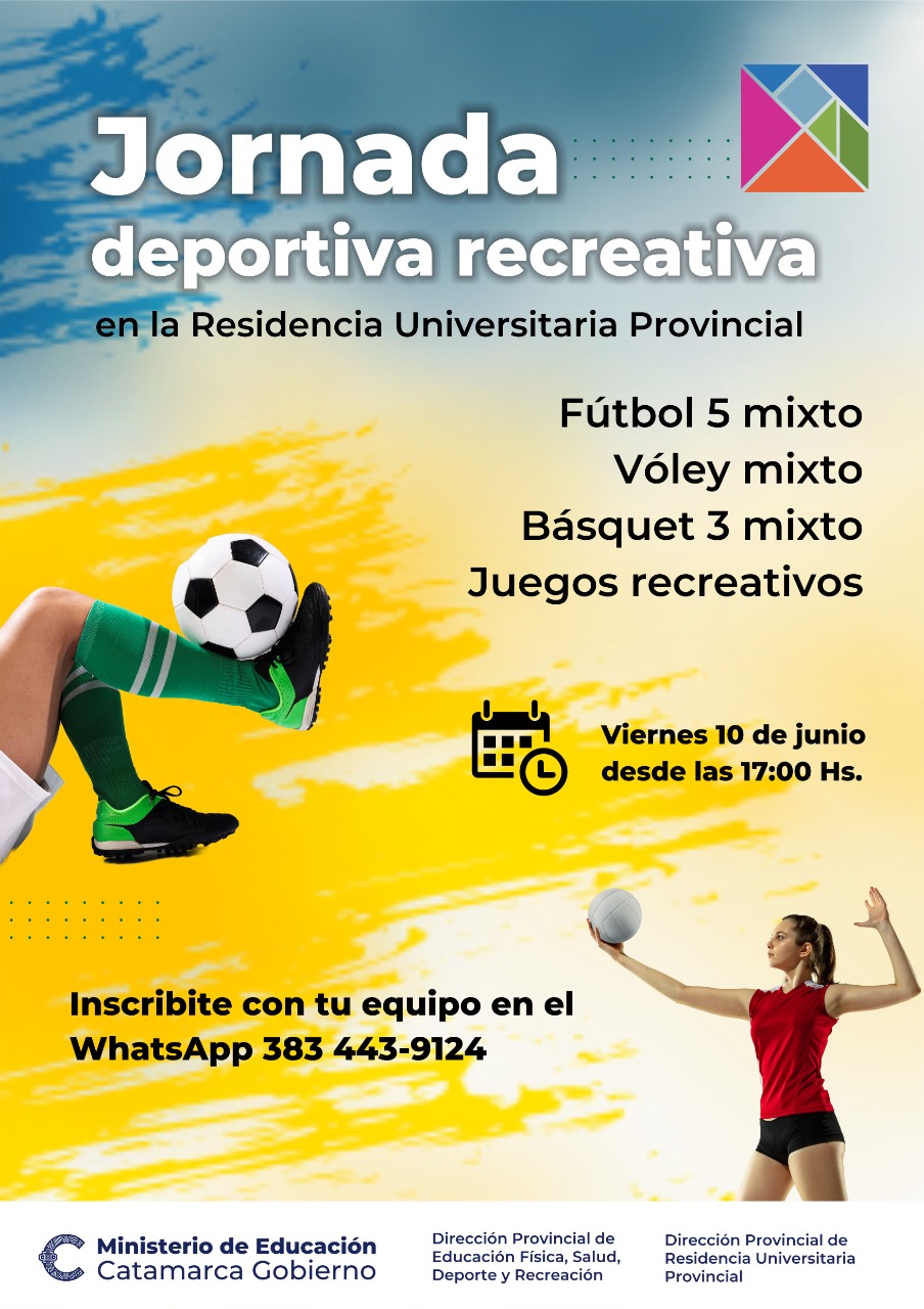 Jornada deportiva recreativa en la Residencia Universitaria Provincial