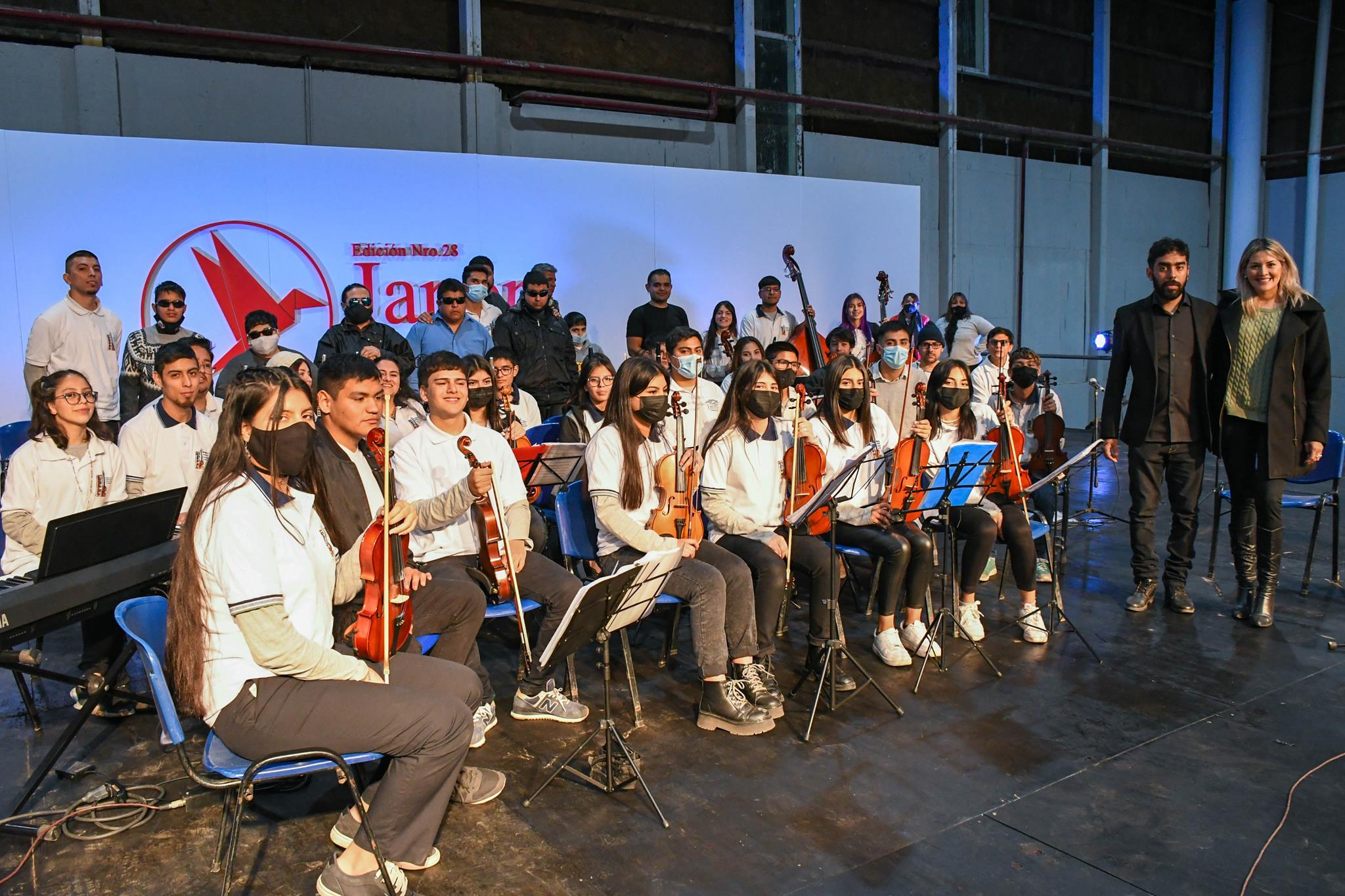 La Orquesta del Ministerio de Educacion interpreto el Himno Nacional Japones en la apertura de la muestra Japon en Catamarca10