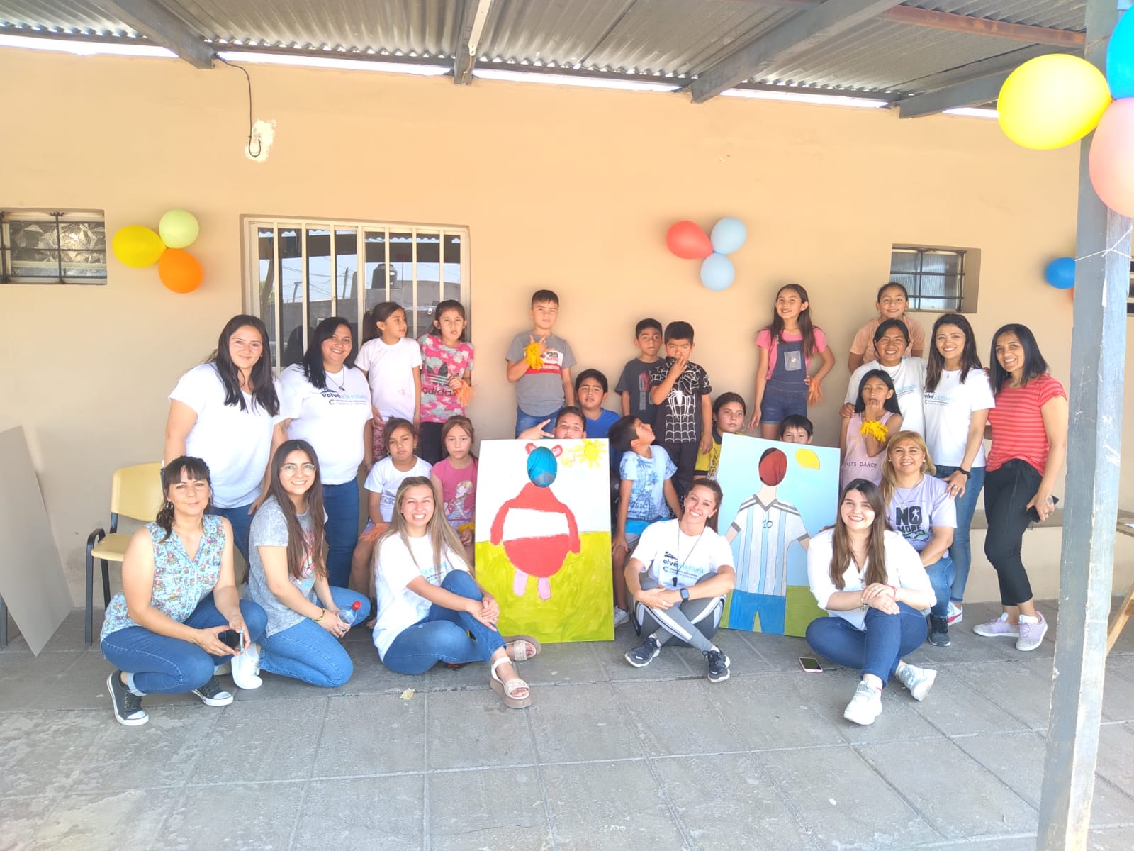 Actividad mundialista con alumnos del Volve a la Escuela Catamarca