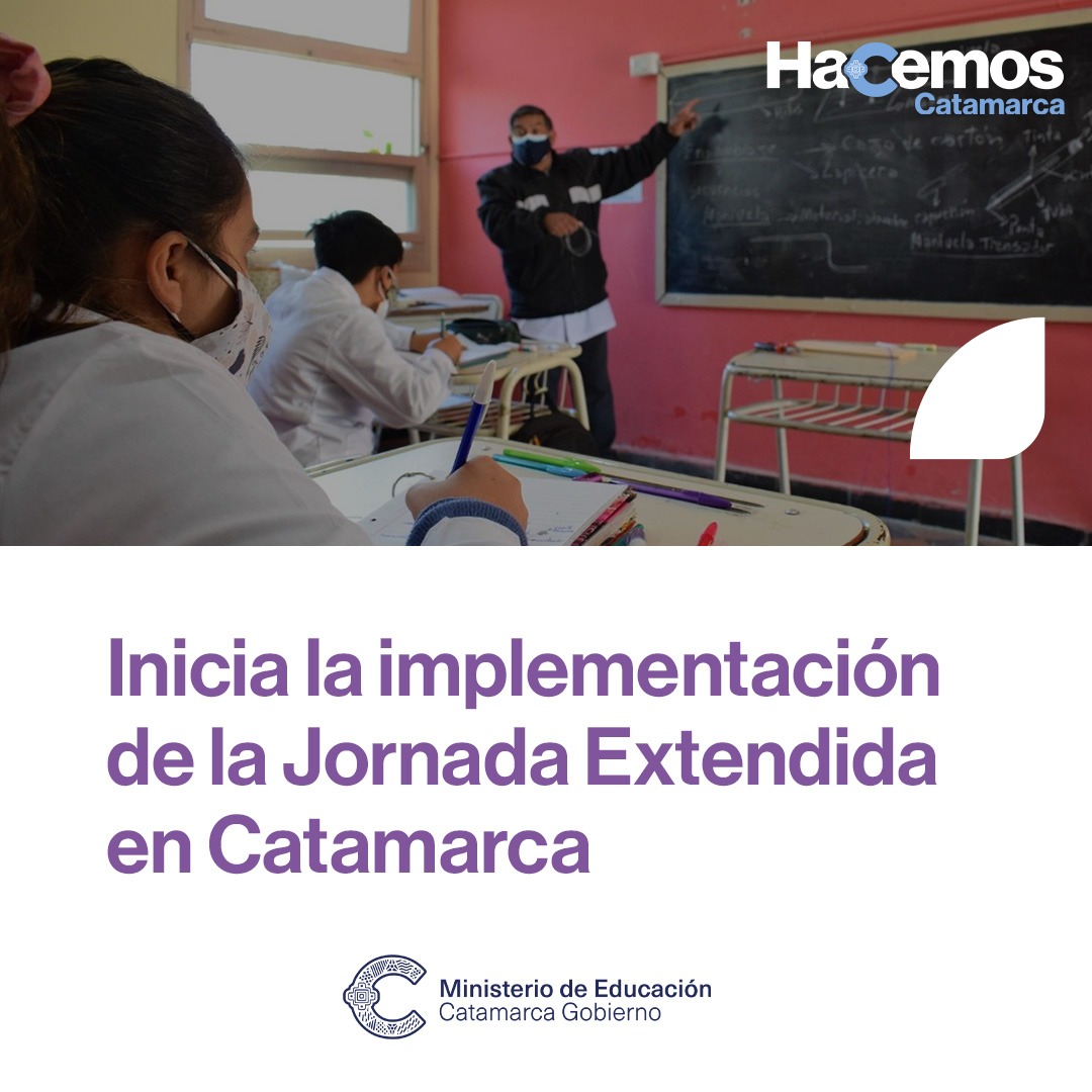 Inicia la implementacion de la Jornada Extendida en Catamarca