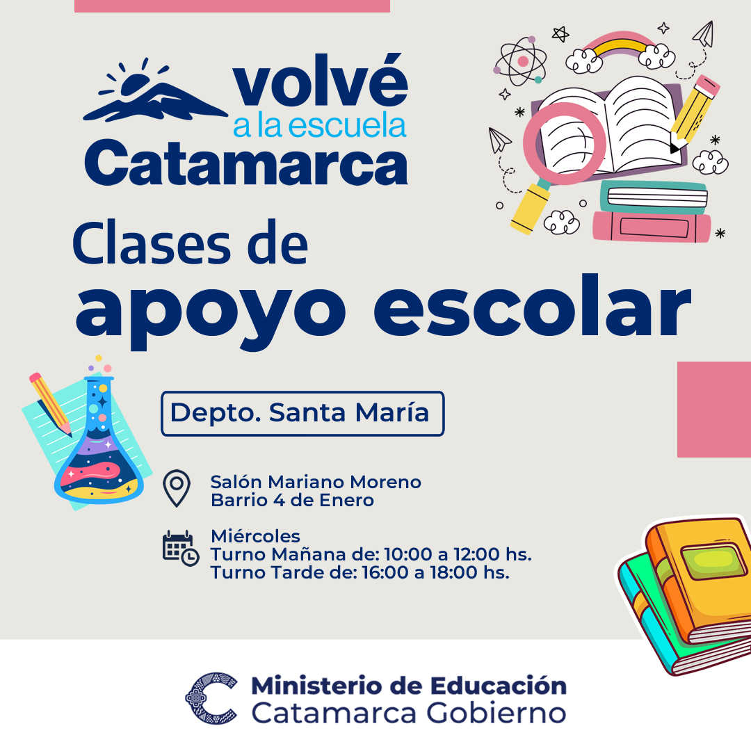 Ministerio De Educación - Gobierno De Catamarca - Programa "Necesidades ...