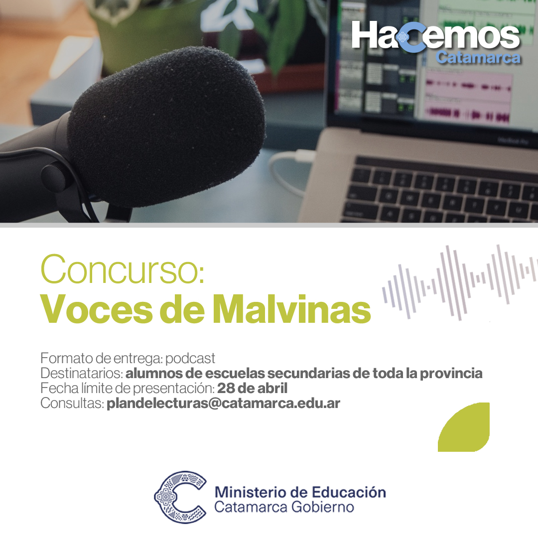 Concurso Voces de Malvinas para alumnos del nivel secundario