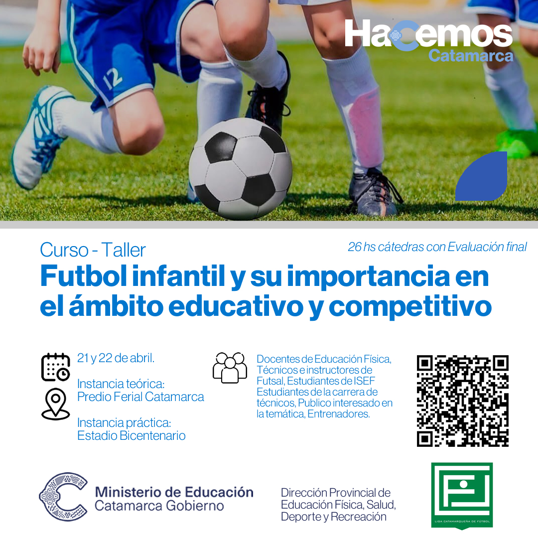 Curso taller de fútbol infantil para docentes de educación física y alumnos del ISEF