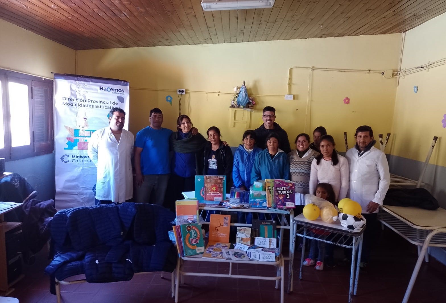 Educación visitó a la comunidad educativa de Las Vallas en el departamento Belén5