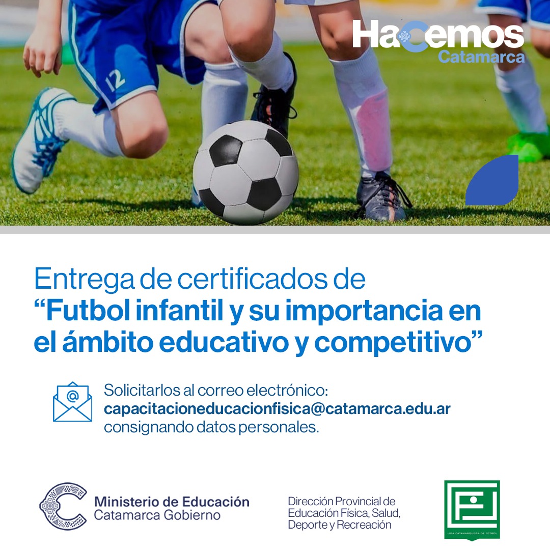 certificados de futbol