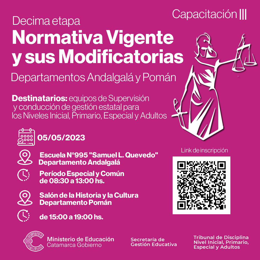 10º Etapa de capacitación sobre normativa vigente y sus modificatorias para Andalgalá y Pomán