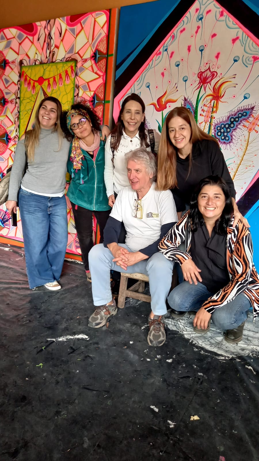 Alumnos del ISAC visitaron el taller del artista Nicolás Leiva 1