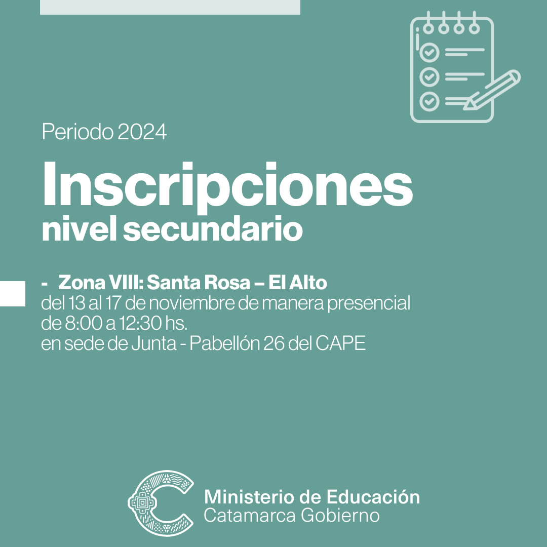 Junta de Clasificacion de nivel Secundario inscribe docentes de Zona VIII Santa Rosa y El Alto periodo 2024