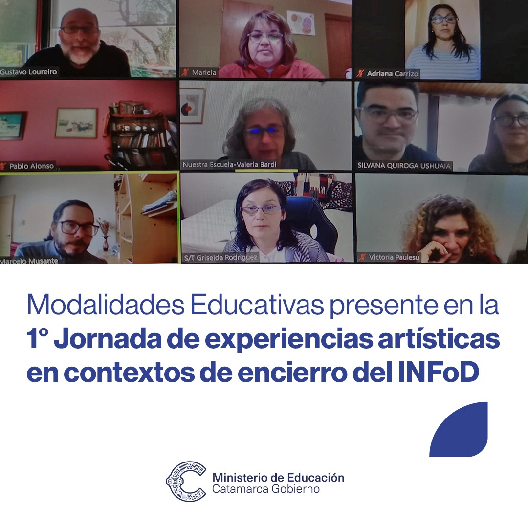 Modalidades Educativas presente en la 1 Jornada de experiencias artisticas en contextos de encierro del INFoD