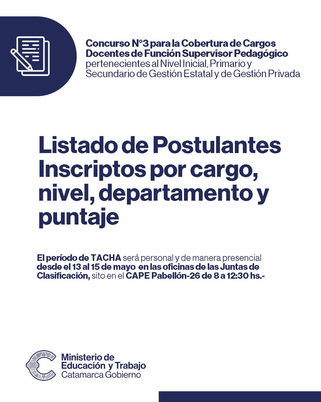 3 concurso listados