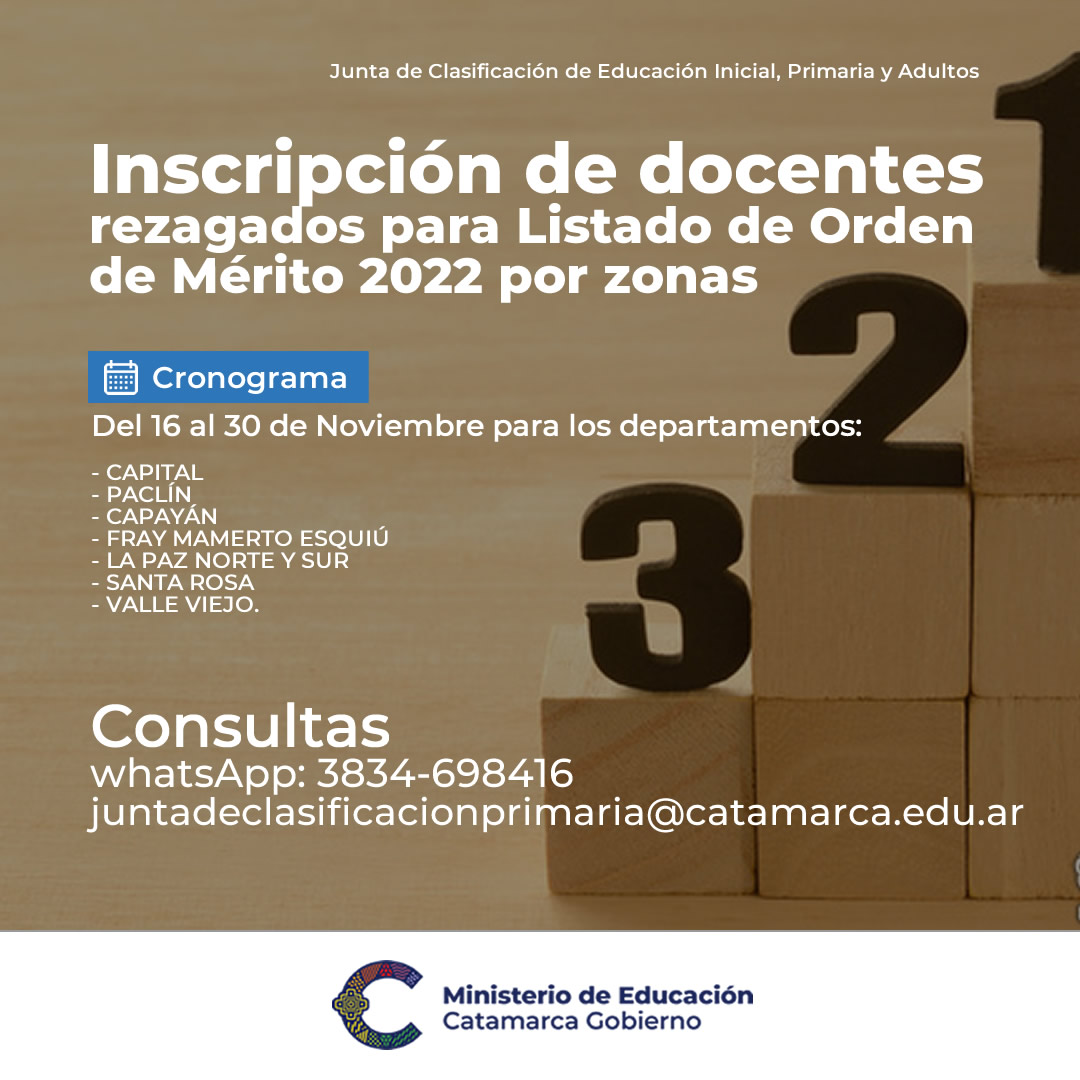 Apertura de inscripcion ordinaria para docentes REZAGADOS de educacion inicial primaria y adultos2