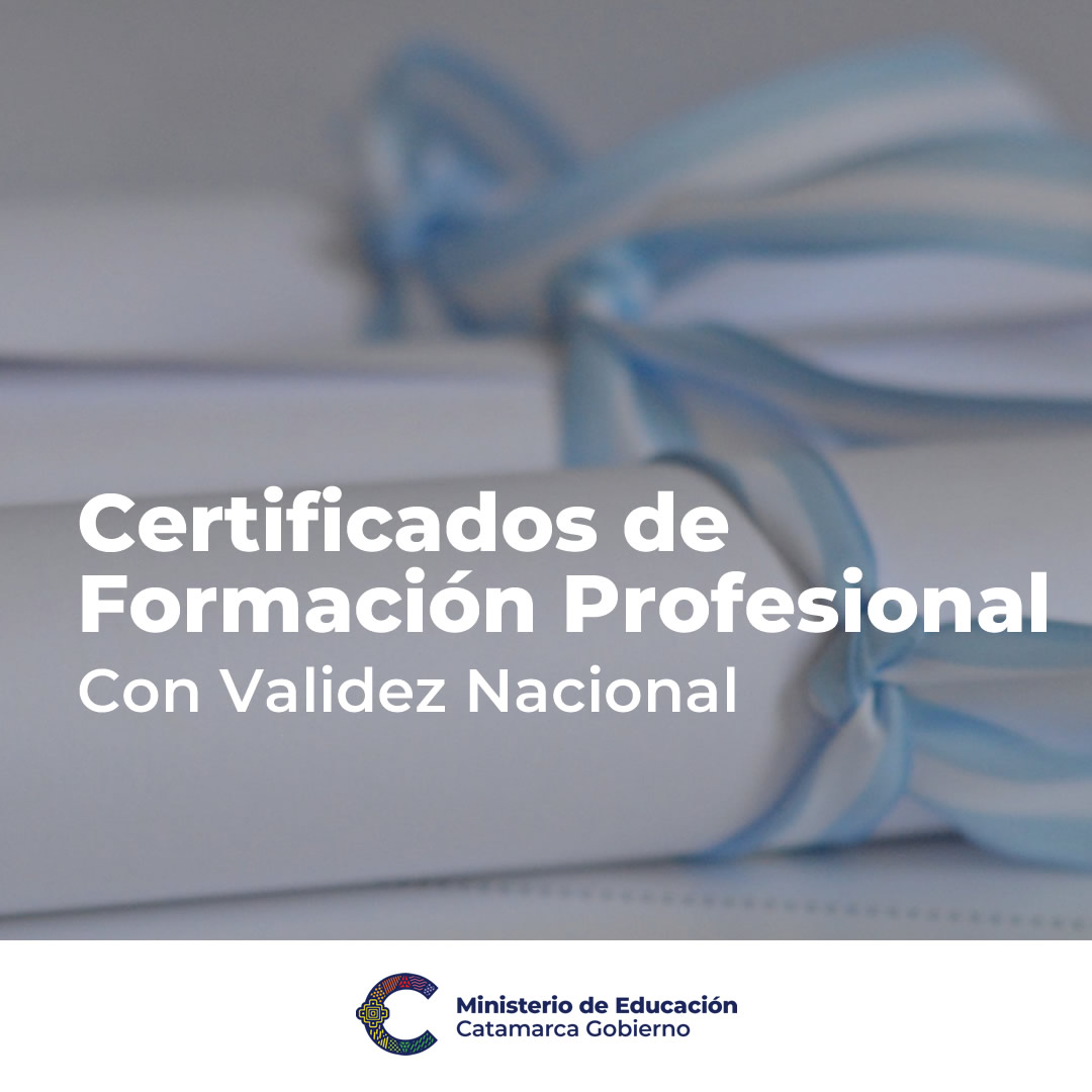 Certificados de Formacion Profesional
