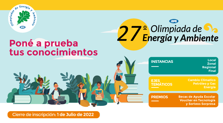 Inscripciones abiertas para la 27º Olimpiada de Energia y Ambiente 2022