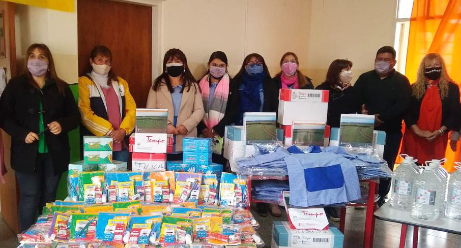 Jardines de Infantes de Ancasti recibieron kits escolares y elementos de limpieza1